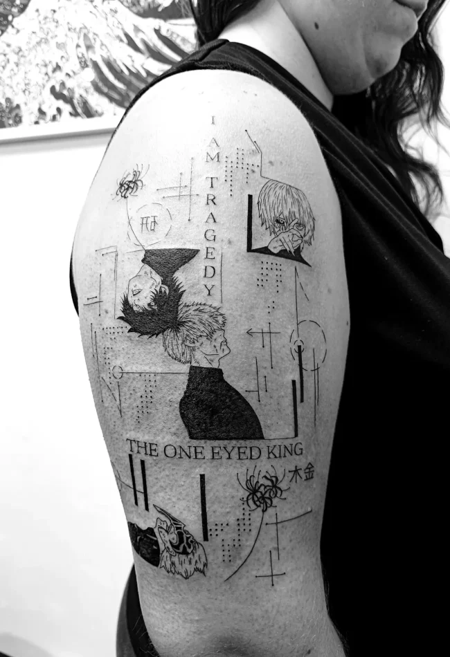 tatouages fins tokyo ghoul