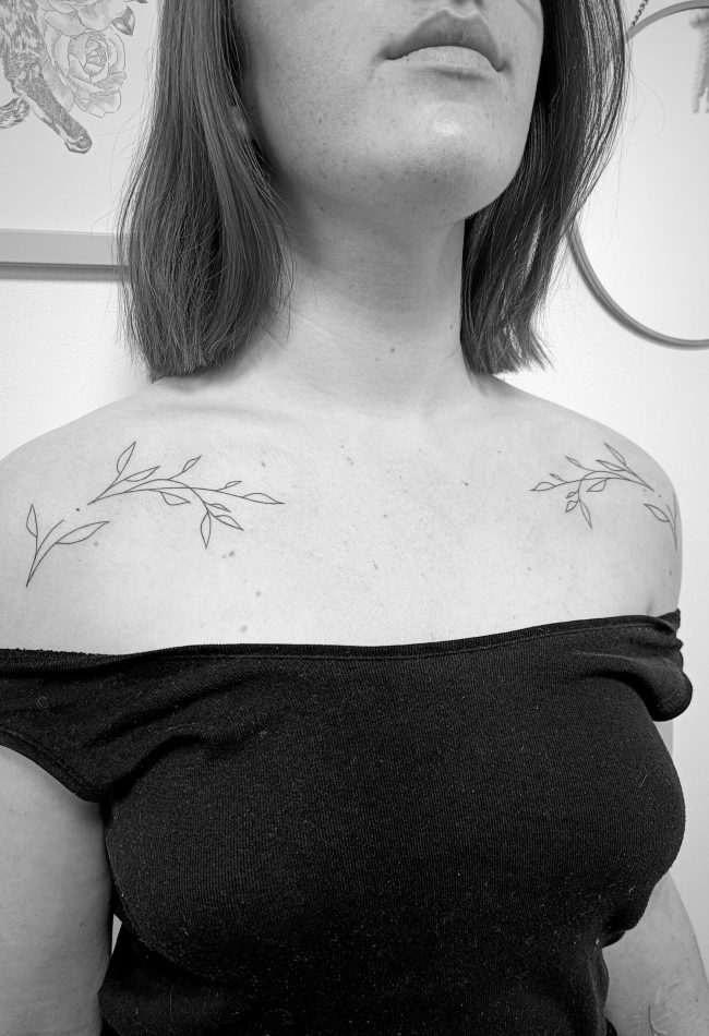 floral tattoo