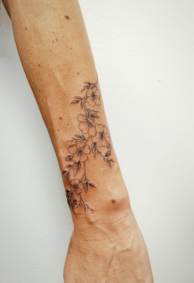 fleur de cerisier tatouage